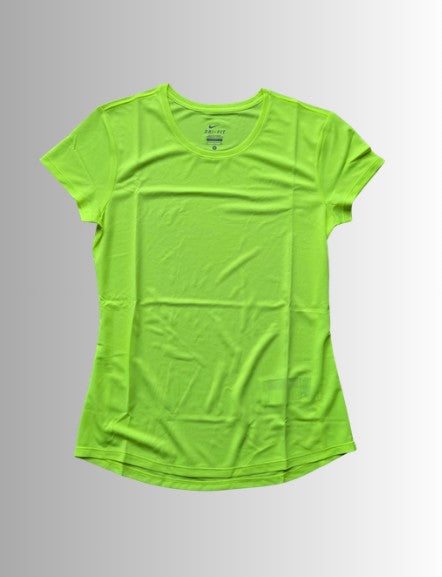 Nike dri-fit t-shirt met korte mouw - kleur geel - mt. S