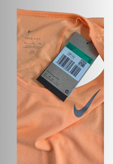 Nike dames performance top - kleur oranje - mt. L