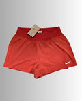 Nike court flex vicotry short met binnenbroek - kleur rood - maat M
