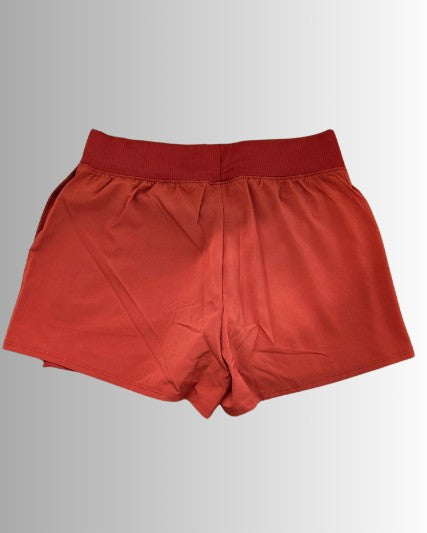 Nike court flex vicotry short met binnenbroek - kleur rood - maat M
