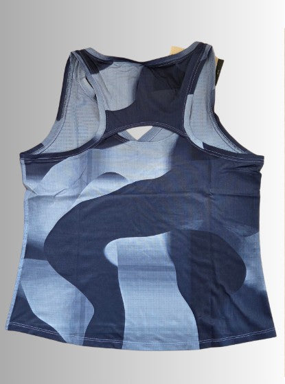Nike womens court dri-fit victory tennis / padel tanktop - kleur blauw tinten - mt. M