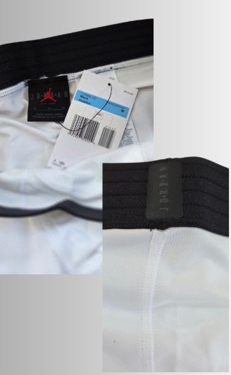 Jordan sport dri-fit compression short - kleur wit / zwart - maat M