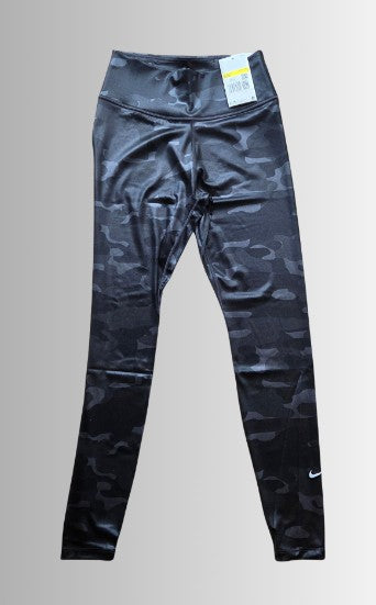 Nike dri-fit camo leggings -kleur donkere grijs tinten - maat S