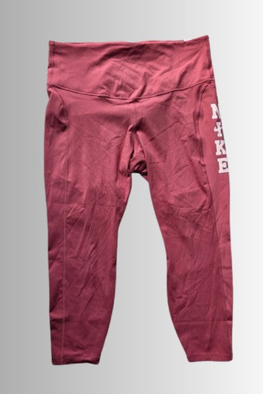 Nike air dri-fit hardlooplegging - dames - maat 1X (XL plus) kleur: rood-roze