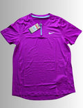 Nike court dri-fit homme tennis / padel shirt - couleur violette - taille L