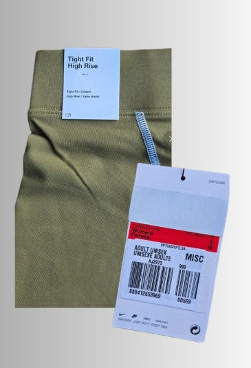 Nike w nsw gfx BKE short - dames (unisex) fietsbroek - kleur groen - maat L