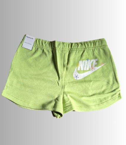 Nike licensed dames short - kleur groen met bloemprint - maat M