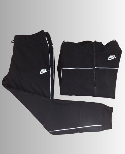 Nike Academy Knit Track Suit (Hoodie + Trainingsbroek) dames (unisex) - kleur zwart/wit - maat M