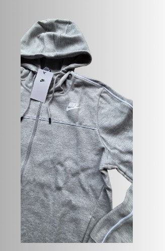 Nike Academy Track Jacket / Academy Knit Hoodie dames (unisex) – kleur grijs/wit - maat S