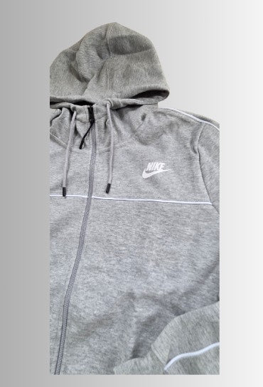 Nike Academy Knit Track Suit (Hoodie + Trainingsbroek) dames (unisex) - kleur grijs/wit - maat M