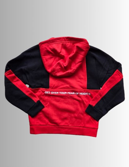 Nike jongens (unisex) hoodie - kleur rood/zwart - maat kids M 137-147cm