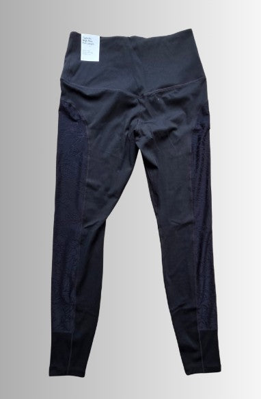 Nike dames sportlegging - zwart met bloempatroon borduring - maat M