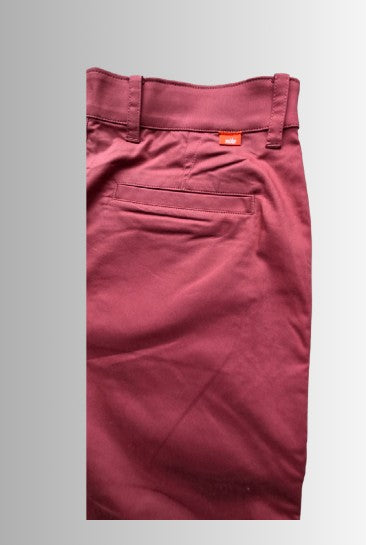 Nike Golf chino pants man - kleur bordeaux rood - maat M (32x34)