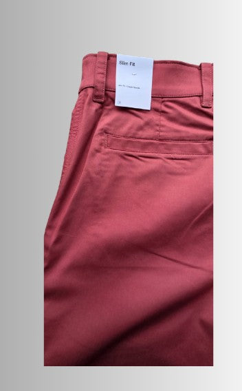 Nike Golf chino pants man - kleur bordeaux rood - maat M (32x34)