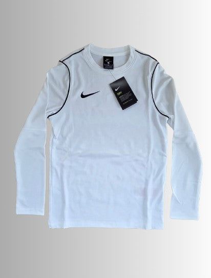 Nike kids longsleeve Dri‑FIT Park VII Jersey LS jongens (unisex) - kleur wit/zwart - maat kids M (137-147cm)