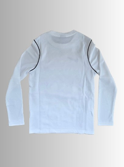 Nike kids longsleeve Dri‑FIT Park VII Jersey LS jongens (unisex) - kleur wit/zwart - maat kids M (137-147cm)