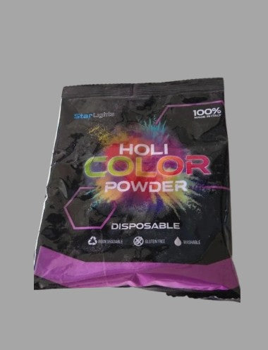 Set van 5 strooi kleur poeder zakjes – 80g – 5 kleuren (Holi Powder)