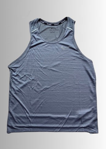 Nike Dri‑Fit Running Tanktop heren standard fit - kleur grijs - maat XL