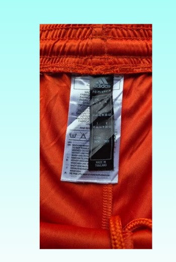 Grade-A: Adidas dames 3‑Stripes sport short - kleur oranje/wit - maat M - VINTAGE