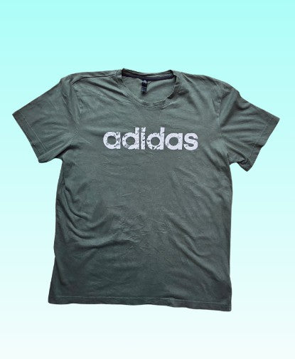 Grade-A: Adidas T-shirt - kleur donker groen - maat XL