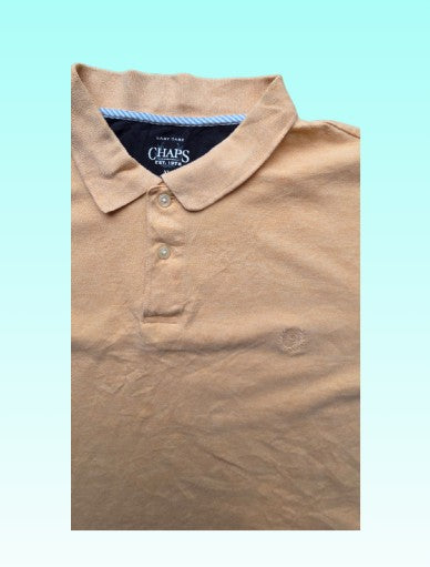 Grade-A: Chaps polo - kleur oranje/zalm roze - maat XL