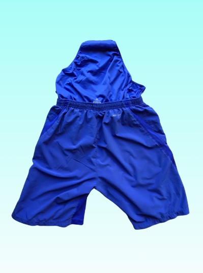 Grade-A: Nike sportbroek dri-fit - kleur blauw - maat S
