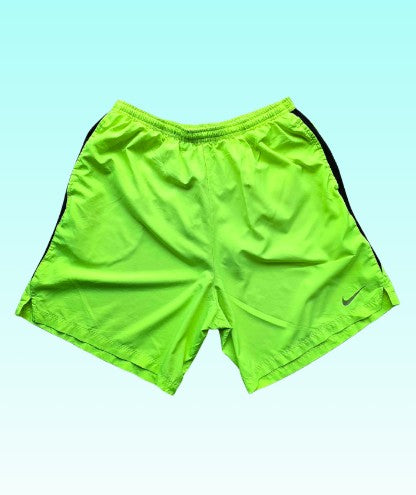 Grade-A: Nike sportbroek dri-fit - kleur fel geel / zwart - maat L