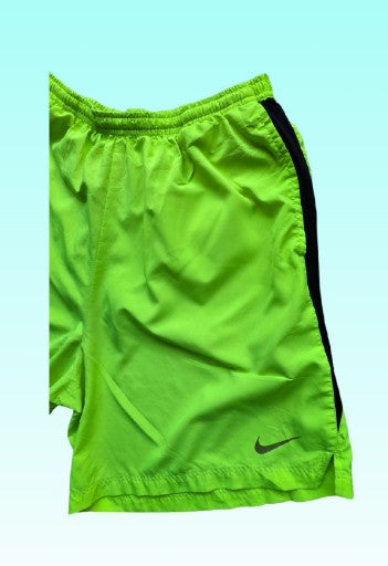 Grade-A: Nike sportbroek dri-fit - kleur fel geel / zwart - maat L