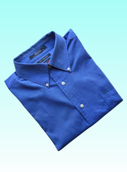 Grade-A Tommy Hilfiger overhemd - kleur blauw - maat L