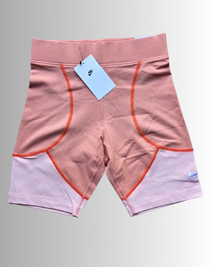 Nike w gfx bke short - dames fietsbroek kleur roze - maat S