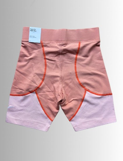 Nike w gfx bke short - dames fietsbroek kleur roze - maat S