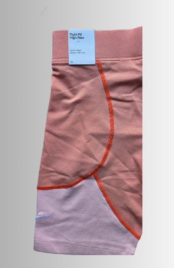 Nike w gfx bke short - dames fietsbroek kleur roze - maat S