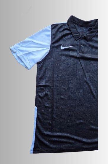 Nike kids poloshirt dri-fit - maat zwart/wit - maat kids XL (158-170cm)