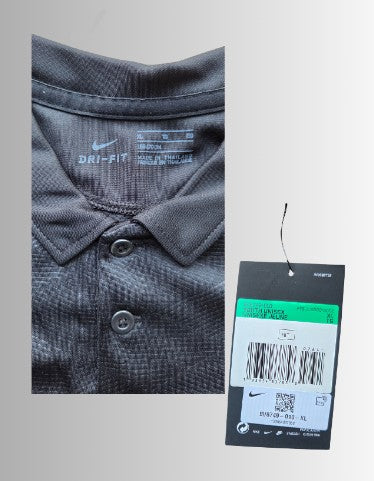 Nike kids poloshirt dri-fit - maat zwart/wit - maat kids XL (158-170cm)