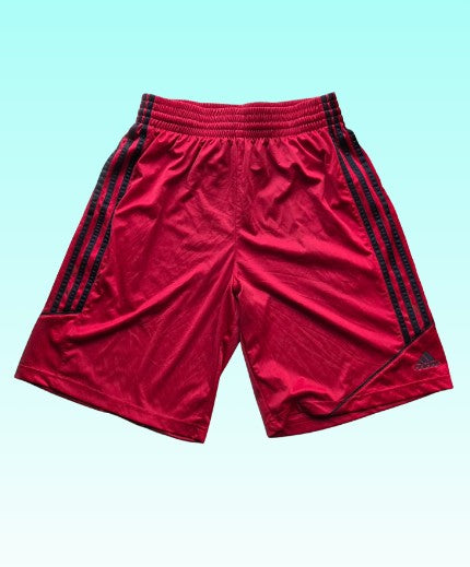 Grade-A: Adidas korte broek heren - kleur rood/zwart - maat M