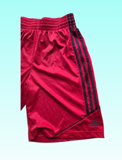 Grade-A: Adidas korte broek heren - kleur rood/zwart - maat M