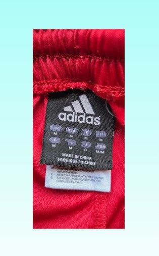 Grade-A: Adidas korte broek heren - kleur rood/zwart - maat M