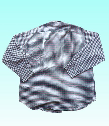 A-grade: Tommy Hilfiger overhemd - kleur blauw en wit geruit - maat M