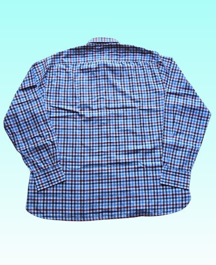 A-grade: Tommy Hilfiger overhemd - kleur blauw, rood, wit geruit - maat XXL