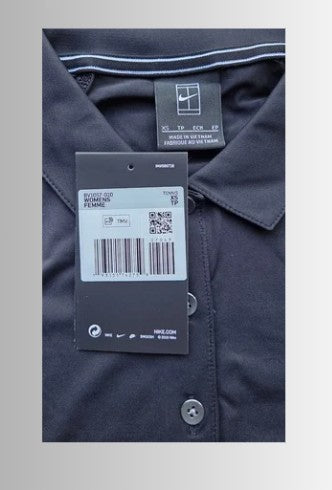 Nike dames Polo shirt - kleur zwart - maat XS
