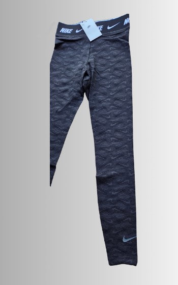 Nike leggings - kleur donker grijs / zwart - maat XS