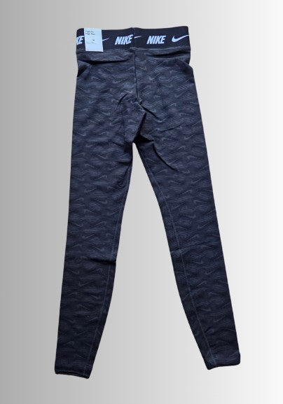 Nike leggings - kleur donker grijs / zwart - maat XS