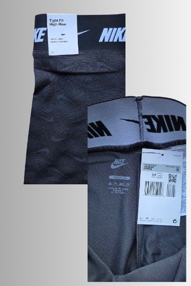 Nike leggings - kleur donker grijs / zwart - maat XS