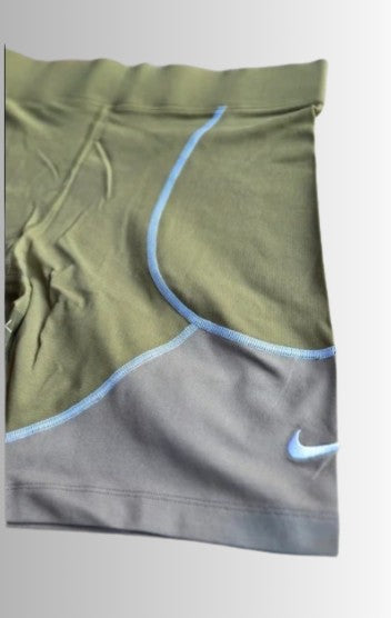 Nike w nsw gfx BKE short - dames (unisex) fietsbroek - kleur groen - maat L