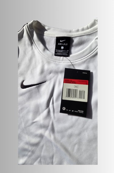 Nike kids longsleeve Dri‑FIT Park VII Jersey LS jongens (unisex) - kleur wit/zwart - maat kids L (147-158cm) L