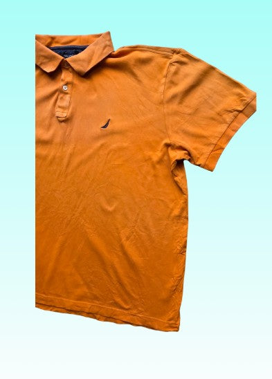 Grade-A: Nautica polo - kleur oranje - maat XXL - VINTAGE