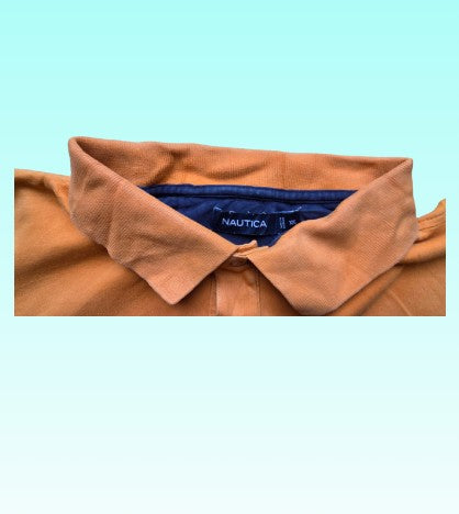 Grade-A: Nautica polo - kleur oranje - maat XXL - VINTAGE