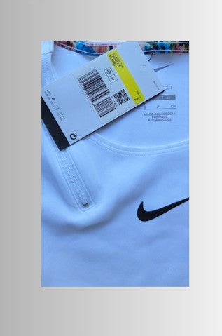 Nike dri-fit dames top - tennis / padel / golf - kleur wit - maat S
